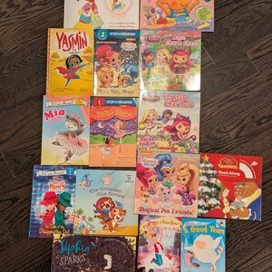 16 Kids Books Lot - I Can Read, Shimmer & Shine, JoJo Siwa and More